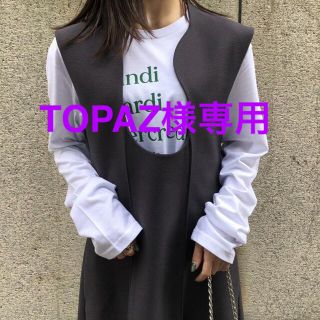 ルシェルブルー(LE CIEL BLEU)のle ciel bleu Organic Line Neck Dress(ひざ丈ワンピース)