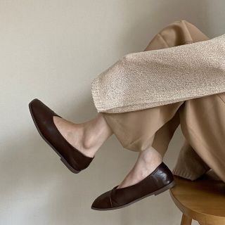 カスタネ(Kastane)のmecherie Minimal line flat shoes(バレエシューズ)