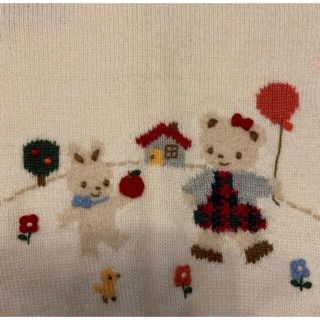 ファミリア　刺繍カーディガン　110