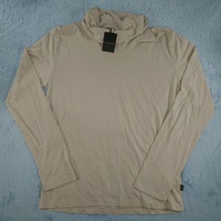 モルガンオム(MORGAN HOMME)のモルガンオム 薄手 タートルネック T ベージュ LL MORGAN(Tシャツ/カットソー(七分/長袖))