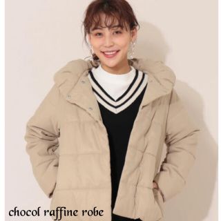 ショコラフィネローブ(chocol raffine robe)の新品　タグ付き　ショコラフィネローブ　中綿ショートコート(ダウンジャケット)