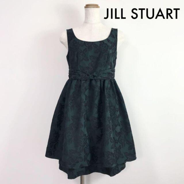 ジルスチュアート JILLSTUART 総柄 花柄 ミニ ノースリーブワンピース