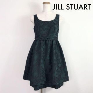 ジルスチュアート(JILLSTUART)のジルスチュアート JILLSTUART 総柄 花柄 ミニ ノースリーブワンピース(ミニワンピース)