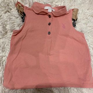 バーバリー(BURBERRY)のバーバリー　ポロシャツ　ピンク(Tシャツ/カットソー)