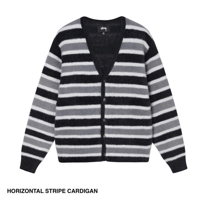 stussy horizontal stripe cardigan 【冬バーゲン☆】 13770円 www