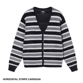 ステューシー(STUSSY)のstussy horizontal stripe cardigan(カーディガン)