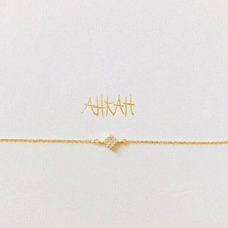 アーカー(AHKAH)のAHKAH アーカー パヴェダイヤ K18YG ブレスレット　販売証明書アリ(ブレスレット/バングル)