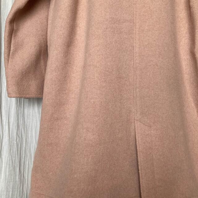 SM2(サマンサモスモス)のサマンサモスモス　カバーリングヤーン衿付きコートフリーサイズ新品未使用ピンク レディースのジャケット/アウター(ロングコート)の商品写真