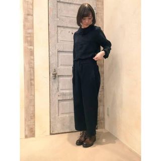 ネストローブ(nest Robe)の新品タグ 未着 nest Robe ネストローブ リネン帆布ミリタリーパンツ(カジュアルパンツ)