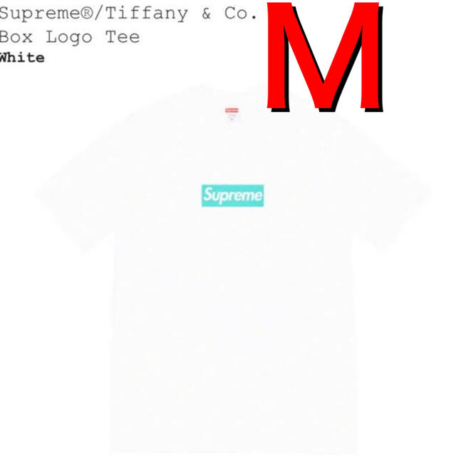 Supreme Tiffany & Co.  Box Logo Tee Mサイズwhite白SIZE