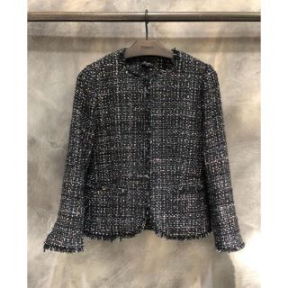 セオリー(theory)のTheory 19ss ツイードノーカラージャケット(ノーカラージャケット)