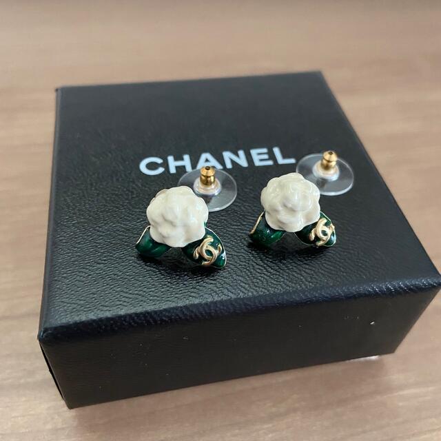 極美品 シャネル カメリア ココマーク ピアス 美品 マトラッセ お