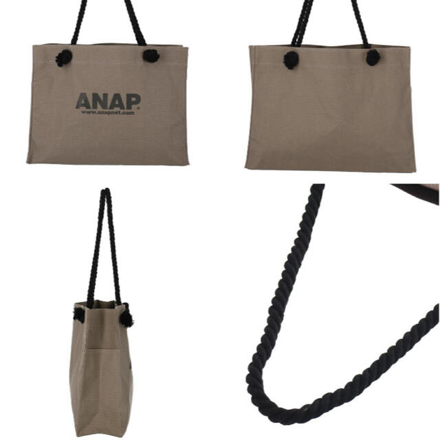 ANAP(アナップ)のアナップ　トートバッグ　ビッグ　ボックス　新品未使用　タグ付 レディースのバッグ(トートバッグ)の商品写真