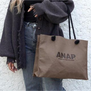 アナップ(ANAP)のアナップ　トートバッグ　ビッグ　ボックス　新品未使用　タグ付(トートバッグ)