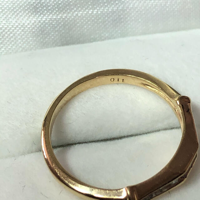 14K ダイヤモンドリング　ハーフエタニティ　12号　14金 レディースのアクセサリー(リング(指輪))の商品写真