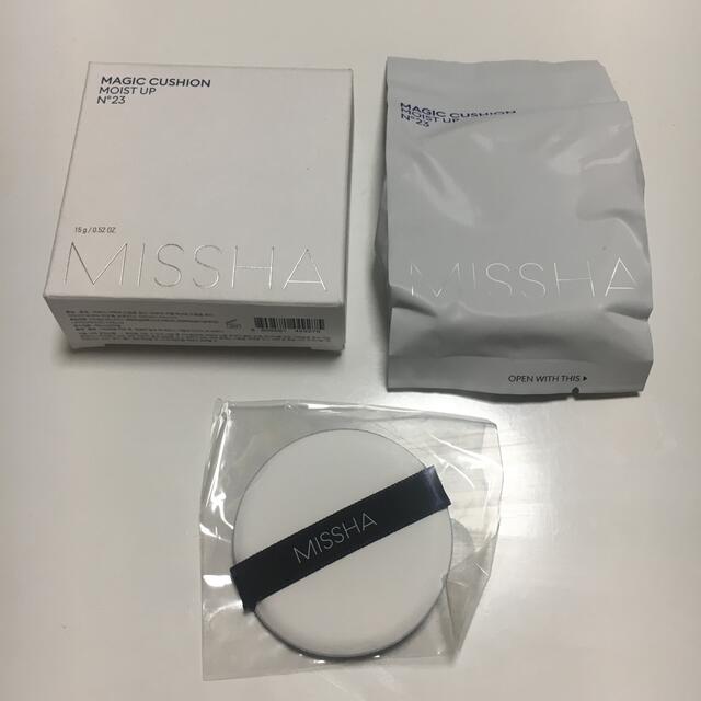 MISSHA(ミシャ)のMISSHA クッションファンデのリフィルとパフ コスメ/美容のベースメイク/化粧品(ファンデーション)の商品写真