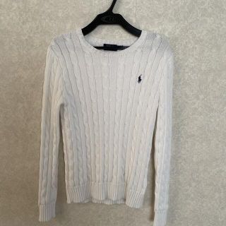 ポロラルフローレン(POLO RALPH LAUREN)のかっぱくん専用　美品！ポロラルフローレンXS ケーブルニット(ニット/セーター)