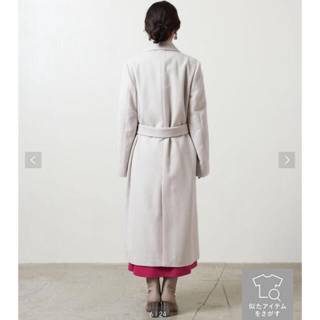 UNITED ARROWS(ユナイテッドアローズ)の21年新作新品タグ付❤️ユナイテッドアローズコート  ホワイト きれいめ レディースのジャケット/アウター(ロングコート)の商品写真
