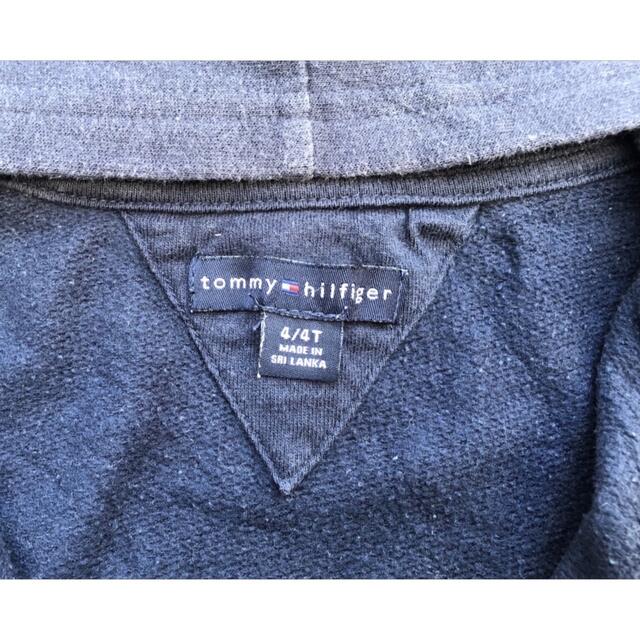 TOMMY HILFIGER(トミーヒルフィガー)の【トミーヒルフィガー】パーカー　ブルゾン　110サイズ　ネイビー　紺 キッズ/ベビー/マタニティのキッズ服男の子用(90cm~)(ジャケット/上着)の商品写真