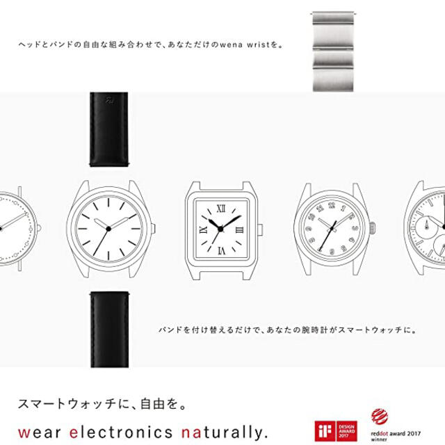 CITIZEN(シチズン)の【新品】Sony wena wrist beams WN-WT03B-H メンズの時計(腕時計(アナログ))の商品写真