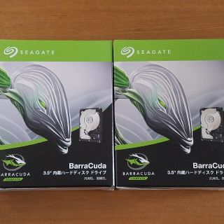 バラクータ(BARACUTA)のSeagate 8TB HDD ST8000DM004 x2 新品未使用未開封品(PCパーツ)