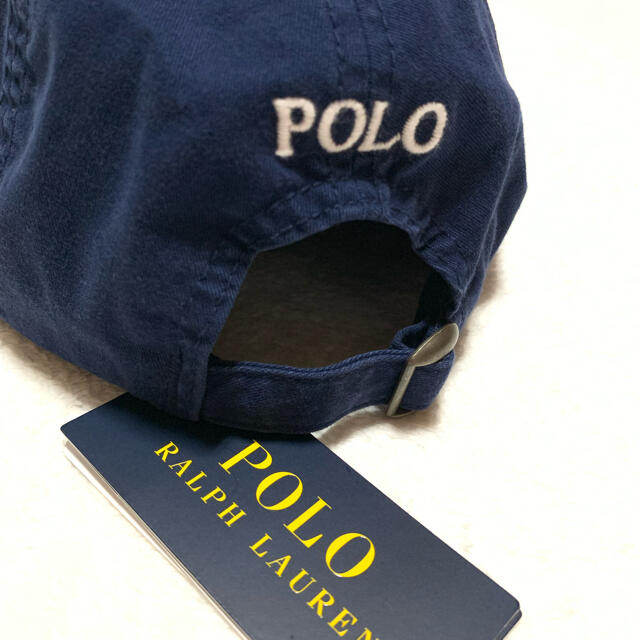 POLO RALPH LAUREN(ポロラルフローレン)の56cm / 8-20 新品 ラルフローレン ビッグポニー キャップ ネイビー キッズ/ベビー/マタニティのこども用ファッション小物(帽子)の商品写真