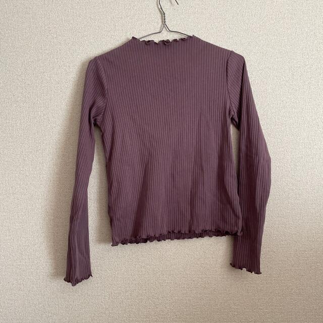 GU(ジーユー)の#27トップス　紫 レディースのトップス(カットソー(長袖/七分))の商品写真
