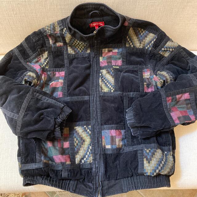 supreme corduroy patchwork denim jacketの通販 by りん's shop｜ラクマ