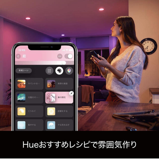 PHILIPS(フィリップス)のPhilips Hue(フィリップスヒュー) スマートLED電球 E26 インテリア/住まい/日用品のライト/照明/LED(蛍光灯/電球)の商品写真