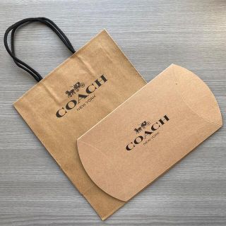 コーチ(COACH)の【新品 小5】COACH コーチ ショップ袋 BOX 折り財布、キーケース等用(ショップ袋)