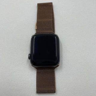 Applewatch ミラネーゼループ ブラウン 42/44(金属ベルト)