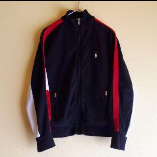 ポロラルフローレン(POLO RALPH LAUREN)のPOLO Ralph Lauren 配色ライン コットン ブルゾン ジャージ(ジャケット/上着)