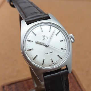 オメガ(OMEGA)の【オーバーホール済み】オメガ ジュネーブ レディース 手巻き 大きめサイズ 美品(腕時計)