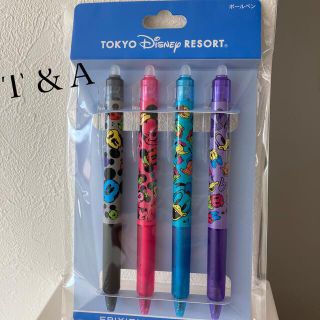 ディズニー(Disney)の【新品•未使用品】ディズニーリゾート　ボールペン　４本セット販売(ペン/マーカー)