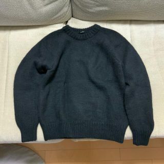 コモリ(COMOLI)のcomoli カシミヤ和紙ニット　ブラック　サイズ2 極美品(ニット/セーター)