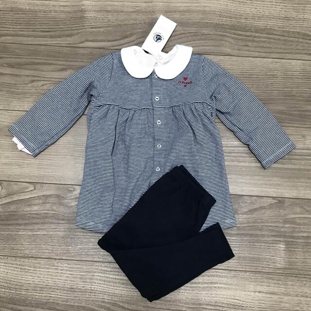 PETIT BATEAU(プチバトー)のプチバトー　3枚セット　新品 キッズ/ベビー/マタニティのベビー服(~85cm)(シャツ/カットソー)の商品写真