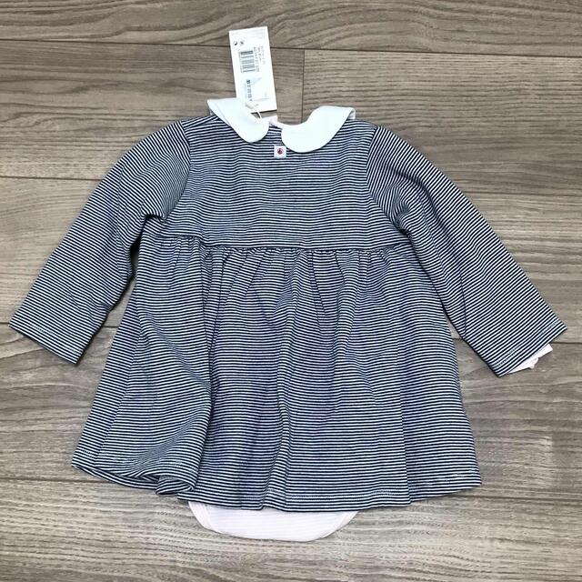 PETIT BATEAU(プチバトー)のプチバトー　3枚セット　新品 キッズ/ベビー/マタニティのベビー服(~85cm)(シャツ/カットソー)の商品写真