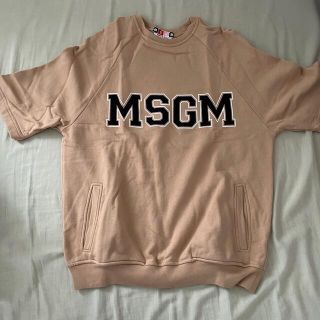 エムエスジイエム(MSGM)のMAGM 半袖トレーナー　裏起毛(トレーナー/スウェット)