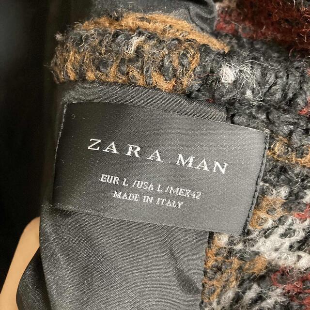 ZARA(ザラ)のzara men☆コート☆ジャガード メンズのジャケット/アウター(チェスターコート)の商品写真