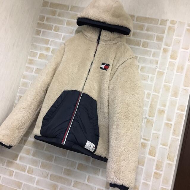 新品/予約受付 【美品】TOMMY JEANS ボア リバーシブル フラッグ 保温