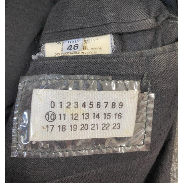 Maison Martin Margiela(マルタンマルジェラ)の【mustakafbobom様専用】 02aw ハの字ライダース メンズのジャケット/アウター(ライダースジャケット)の商品写真