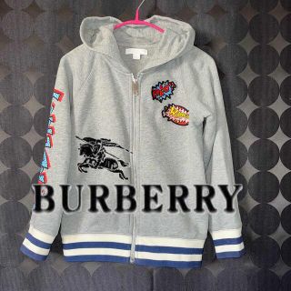 バーバリー(BURBERRY)の珍太郎様　美品　BURBERRY  バーバリー  フルジップパーカー　　袖ロゴ(ジャケット/上着)