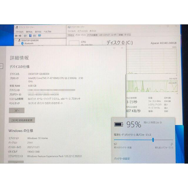 今日まで！！　Intel Corei7-4710MQ CPU@2.50GHz