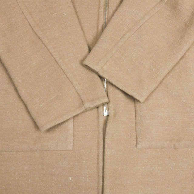 UNUSED アンユーズド 18AW 日本製 Wool and hemp / Overcoat. フーデッドメルトンオーバーコート US1478 2 ベージュ アウター【UNUSED】