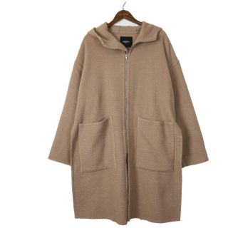 アンユーズド(UNUSED)のUNUSED アンユーズド 18AW 日本製 Wool and hemp / Overcoat. フーデッドメルトンオーバーコート US1478 2 ベージュ アウター【中古】【UNUSED】(その他)