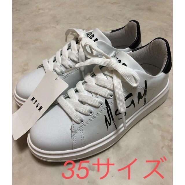 MSGM スニーカー 35 22cm ホワイト レディース シューズ