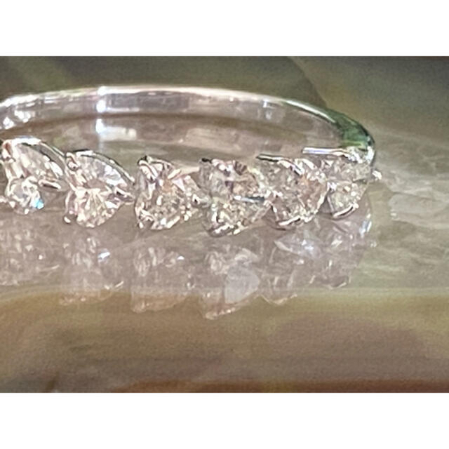 ハート　カット　エタニティ　ダイヤモンド　リング　5.5ct 11号 レディースのアクセサリー(リング(指輪))の商品写真