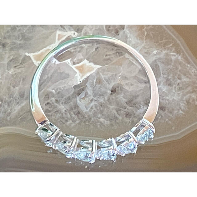 ハート　カット　エタニティ　ダイヤモンド　リング　5.5ct 11号 レディースのアクセサリー(リング(指輪))の商品写真