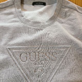 ゲス(GUESS)のGUESS　トレーナー　XL　ライトグレー　未使用(トレーナー/スウェット)