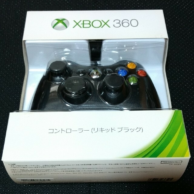 純正新品未開封Xbox 360 コントローラー有線